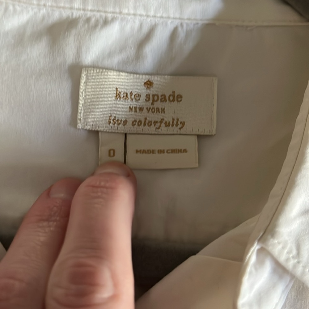 Kate Spade Ruffle Button Down - Picture 2 of 5